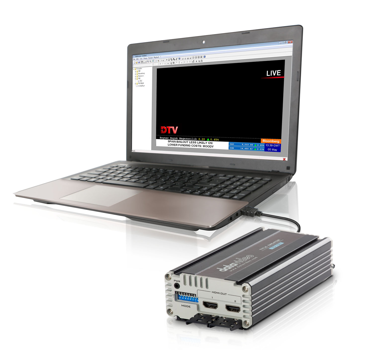 Datavideo TC-100 & CG-200 HDMI Character Generator & HDMI Title Creator Kit 